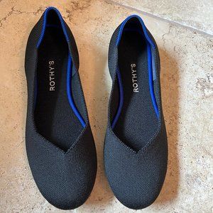 Rothy's Black Flats Sz 9.5